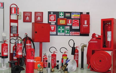 venda de equipamentos de combate a incendio como mangueiras, sprinklers, placas de sinalização